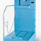 blue diversion toilet